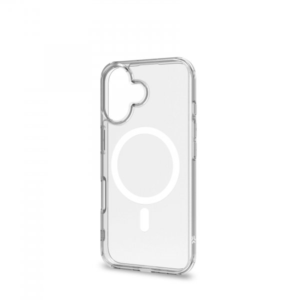 Celly iPhone 16 Cover GELSKINMAG MagSafe Transparent Hvid