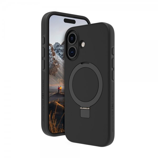 dbramante1928 iPhone 16 Cover Iceland Ultra D3O MagSafe Kickstand Sort