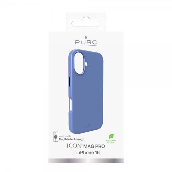 Puro iPhone 16 Cover ICON Mag Pro Blå