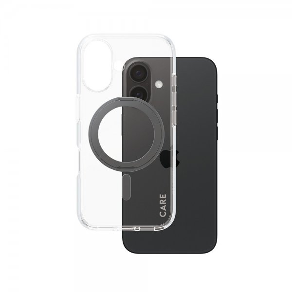 CARE by PanzerGlass iPhone 16 Cover Kickstand MagSafe Sort