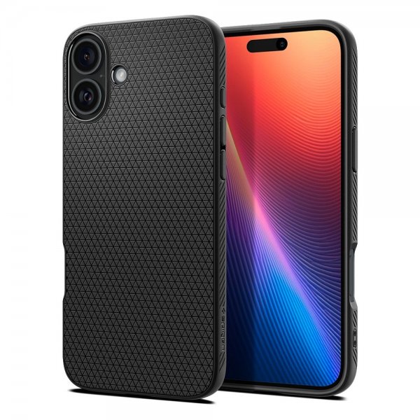 Spigen iPhone 16 Cover Liquid Air Mat Sort