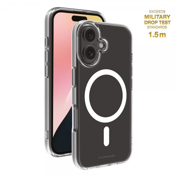 Vivanco iPhone 16 Cover Mag Clear Transparent