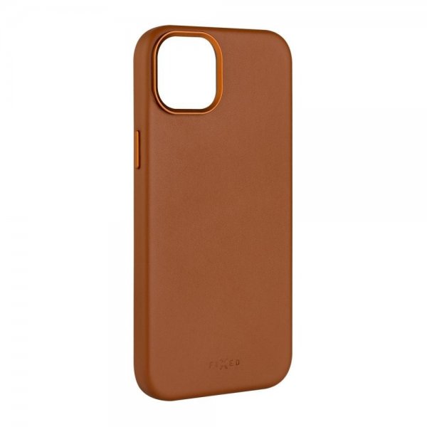 Fastmonteret iPhone 16 Cover MagLeather Brun