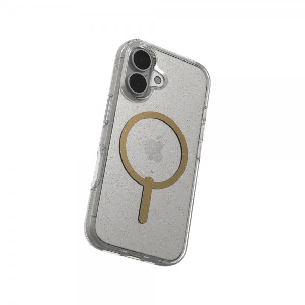 ZAGG iPhone 16 Cover Milan Snap Gold Glitter