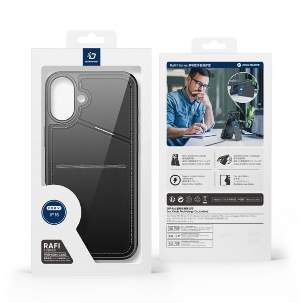 Dux Ducis iPhone 16 Cover Rafi II Series MagSafe Sort