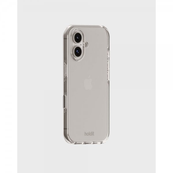 holdit iPhone 16 Cover Seethru Hvid