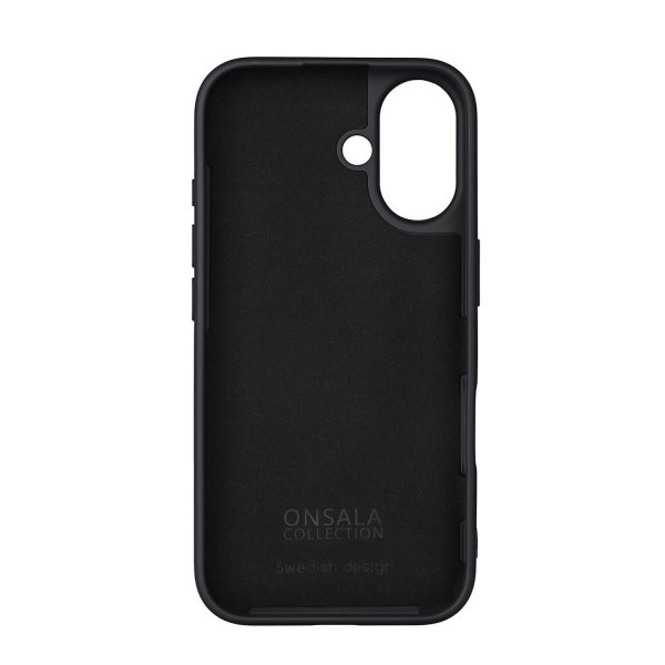Onsala iPhone 16 Cover Silikonefølelse Sort