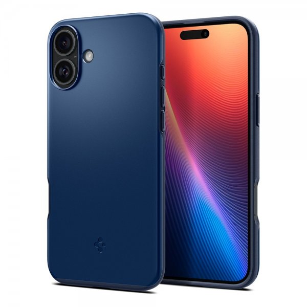 Spigen iPhone 16 Cover Thin Fit MagFit Navy Blue
