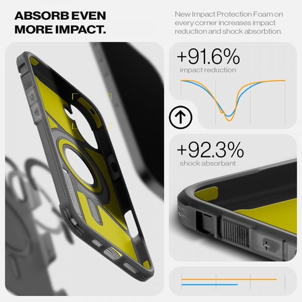 Spigen iPhone 16 Cover Tough Armor MagFit Frost Black