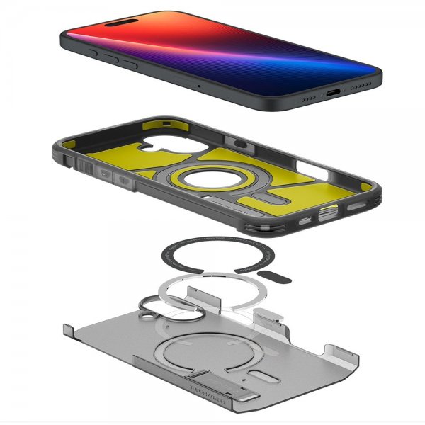 Spigen iPhone 16 Cover Tough Armor MagFit Frost Black