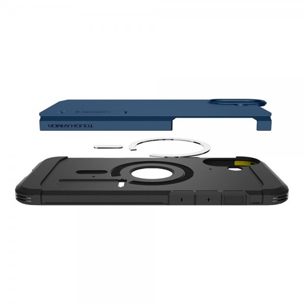 Spigen iPhone 16 Cover Tough Armor MagFit Navy Blue