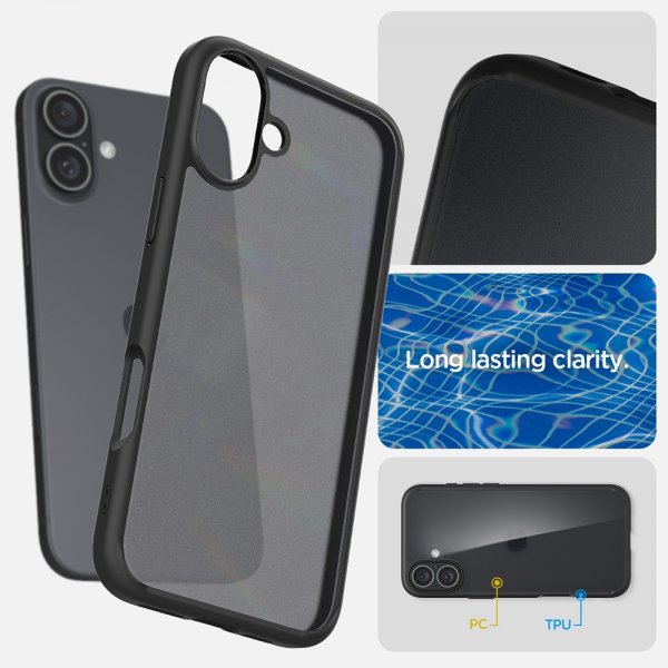 Spigen iPhone 16 Cover Ultra Hybrid Frost Black