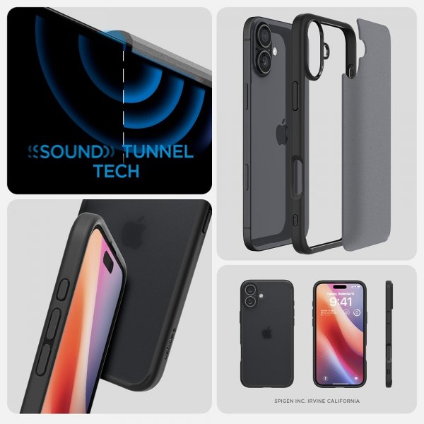 Spigen iPhone 16 Cover Ultra Hybrid Frost Black