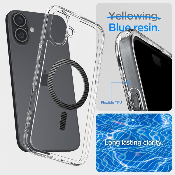 Spigen iPhone 16 Cover Ultra Hybrid MagFit Carbon Fiber