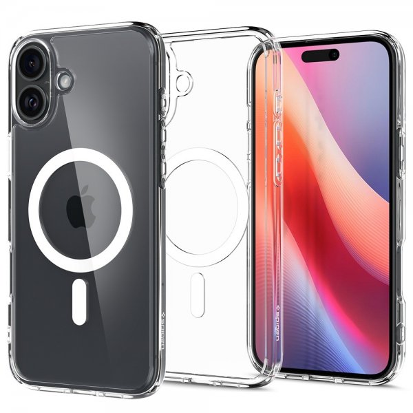 Spigen iPhone 16 Cover Ultra Hybrid MagFit Hvid