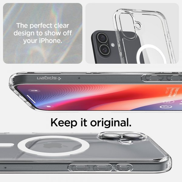Spigen iPhone 16 Cover Ultra Hybrid MagFit Hvid