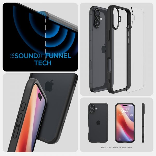 Spigen iPhone 16 Cover Ultra Hybrid Mat Sort