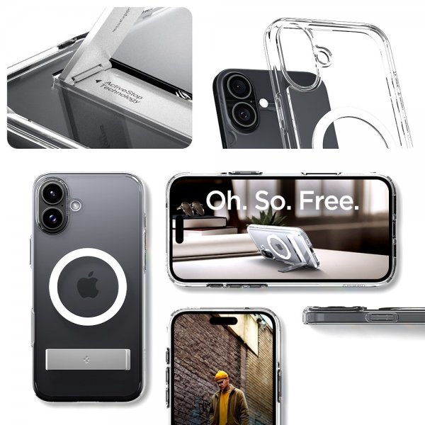 Spigen iPhone 16 Cover Ultra Hybrid S MagFit Krystalklar