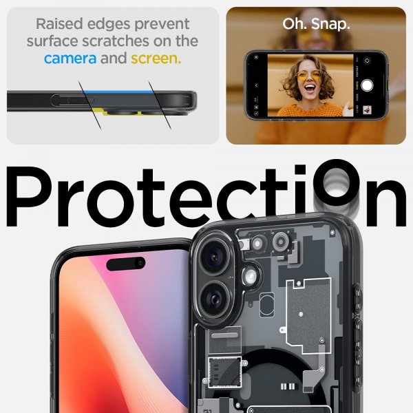 Spigen iPhone 16 Cover Ultra Hybrid Zero One MagFit Sort