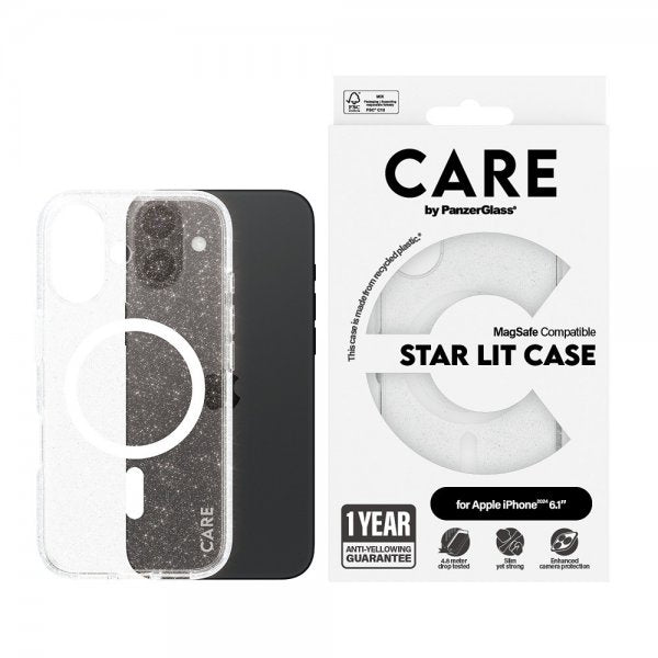 CARE by PanzerGlass iPhone 16 Cover Urban Combat MagSafe Star Lit