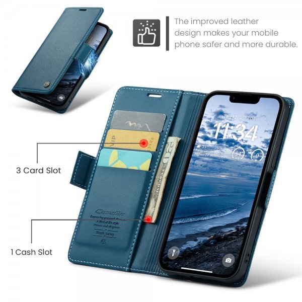 CaseMe iPhone 16/17 Etui 023 Series Blå