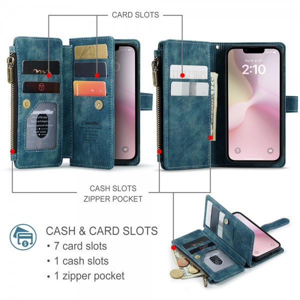 CaseMe iPhone 16/17 Etui C30 Serie Blå
