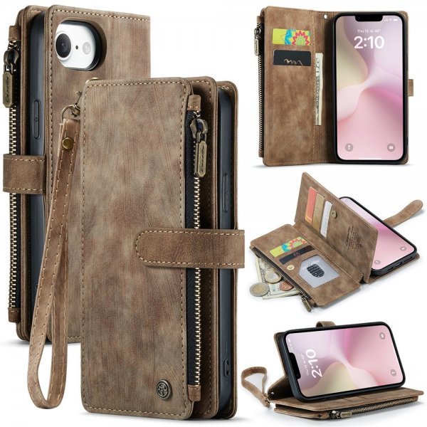CaseMe iPhone 16./17. Etui C30 Serie Brun