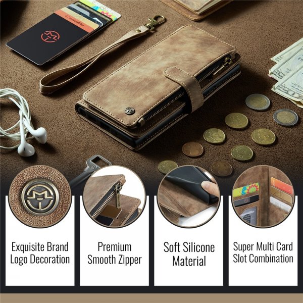 CaseMe iPhone 16./17. Etui C30 Serie Brun