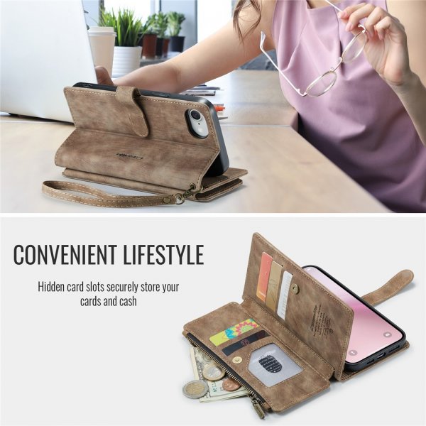 CaseMe iPhone 16./17. Etui C30 Serie Brun