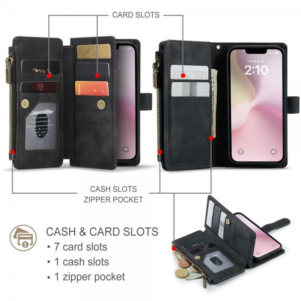 CaseMe iPhone 16/17 Etui C30 Serie Sort