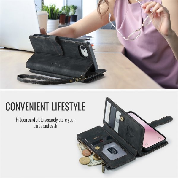 CaseMe iPhone 16/17 Etui C30 Serie Sort