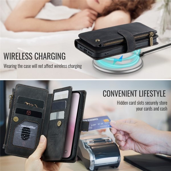 CaseMe iPhone 16/17 Etui C30 Serie Sort