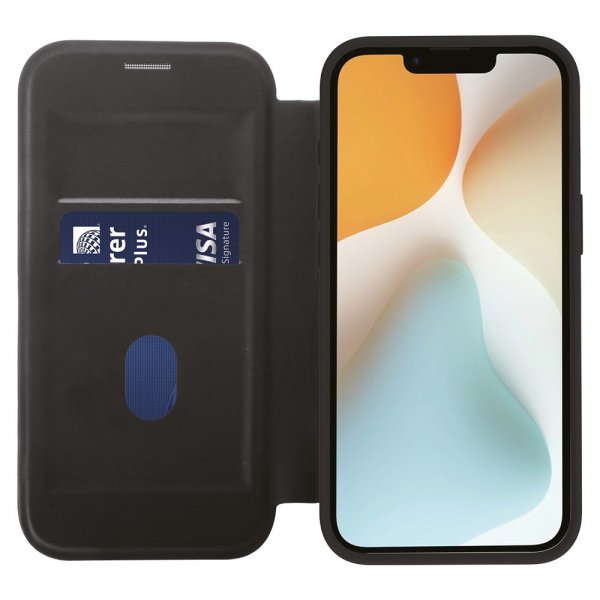 Vivanco iPhone 16e/17e Fodral Mag Wallet Sort