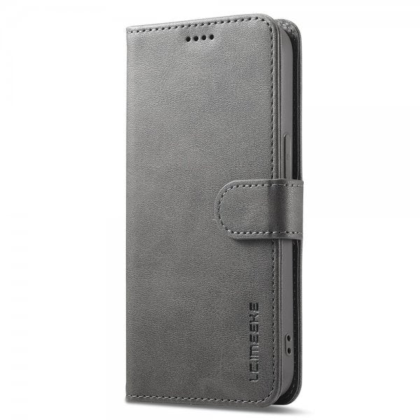 Lc.Imeeke iPhone 16e/17e Cover med Kortrum Stativfunktion Grå