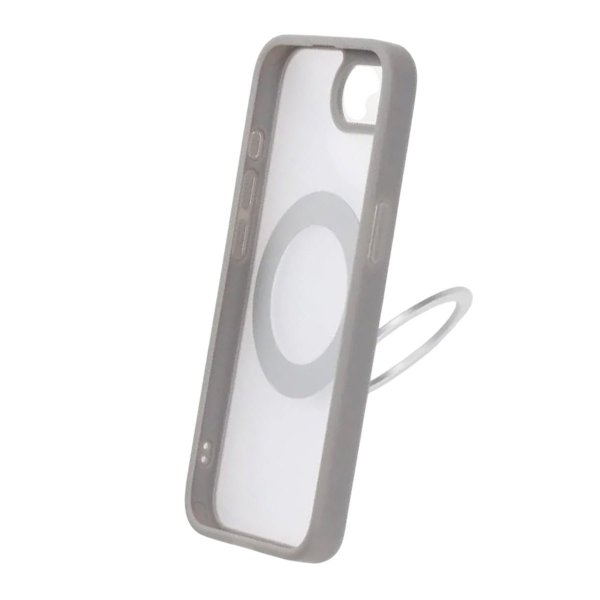 iPhone 16./17. cover med drejeligt MagSafe-stativ grå