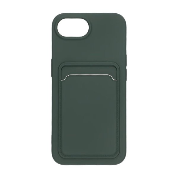 iPhone 16./17. cover kortholder grøn