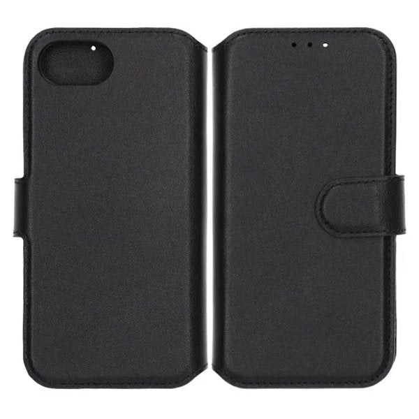 Rvelon iPhone 16e/17e Etui Ægte Læder Sort