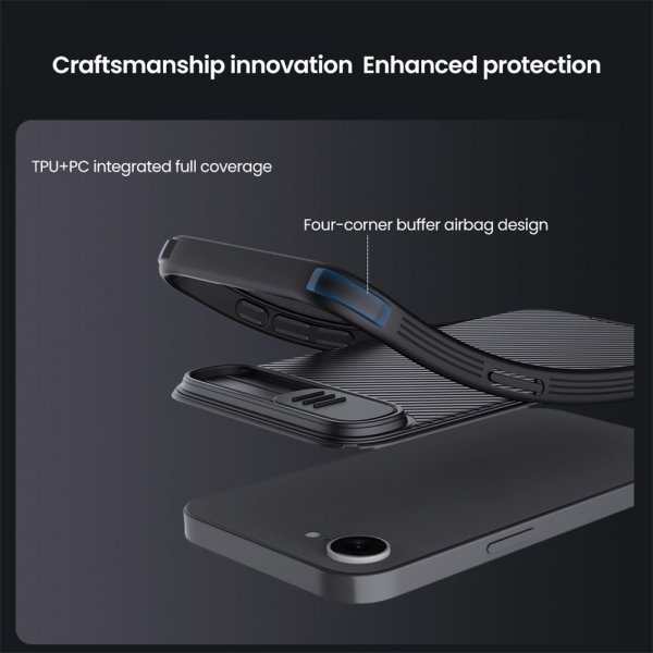 Nillkin iPhone 16e/17e Cover CamShield Pro MagSafe Sort