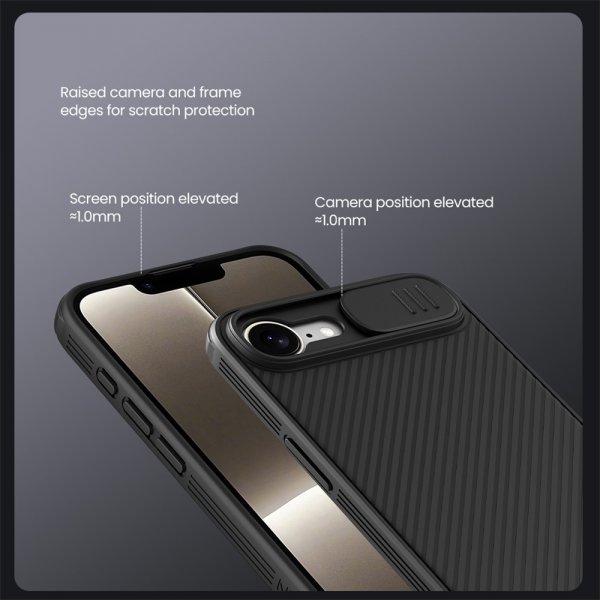 Nillkin iPhone 16e/17e Cover CamShield Pro Sort