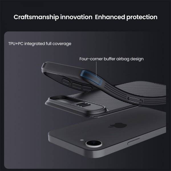 Nillkin iPhone 16e/17e Cover CamShield Pro Sort