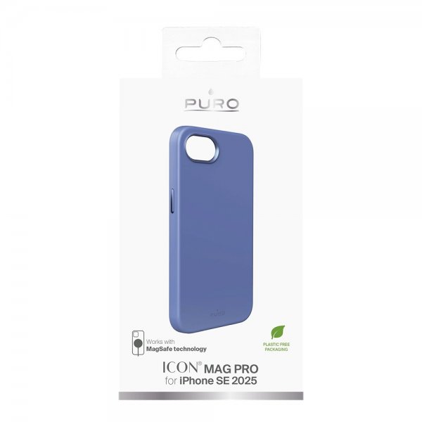 Puro iPhone 16e/17e Cover ICON Mag Pro Blå