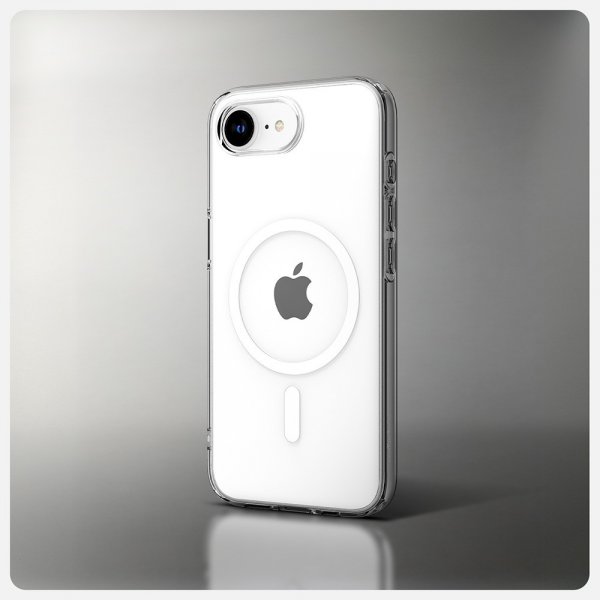 Spigen iPhone 16e/17e Cover Liquid Crystal MagFit Clear White