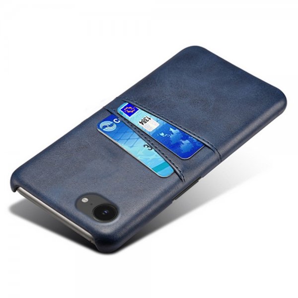 iPhone 16./17. cover med to kortlommer Blå