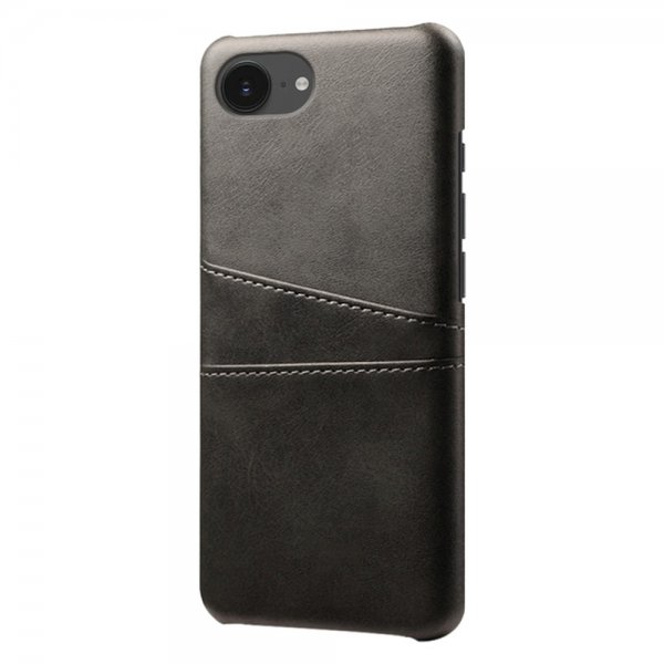 iPhone 16./17. cover med to kortlommer, sort
