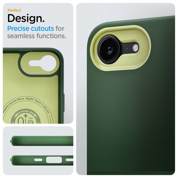 Spigen iPhone 16./17. Cover Nano Pop MagFit Avo Green