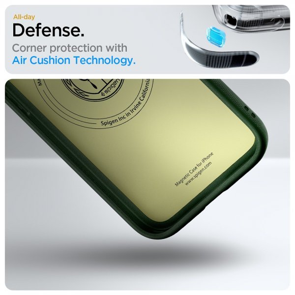 Spigen iPhone 16./17. Cover Nano Pop MagFit Avo Green
