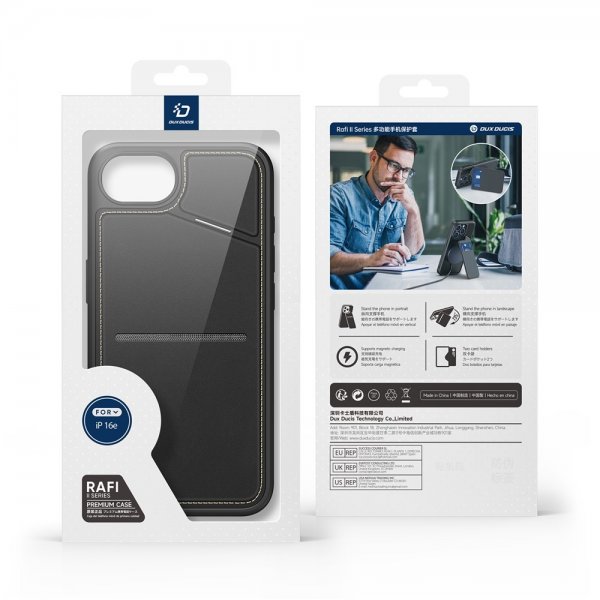 Dux Ducis iPhone 16./17. Skal Rafi II Series MagSafe Sort