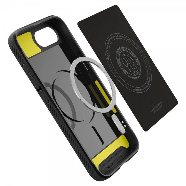 Spigen iPhone 16./17. Cover Rugged Armor MagFit Mat Sort