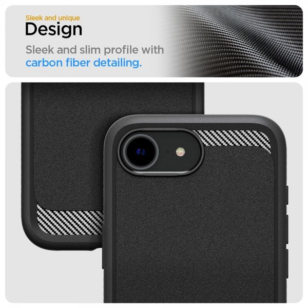 Spigen iPhone 16./17. Cover Rugged Armor MagFit Mat Sort