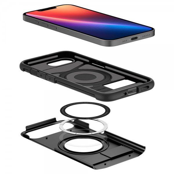 Spigen iPhone 16./17. Cover Slim Armor MagFit Sort